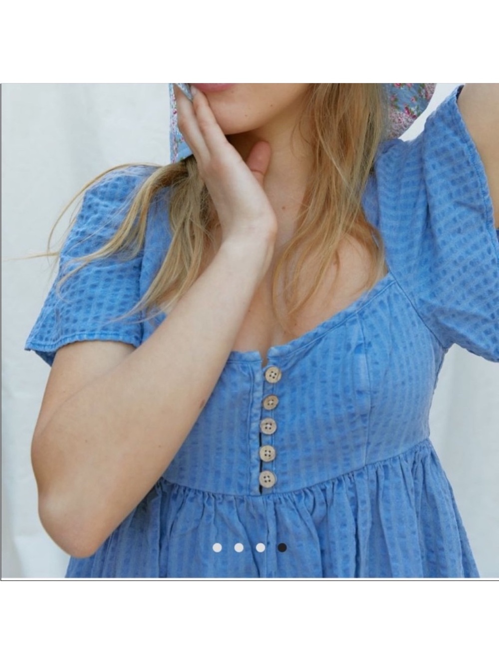 Urban Outfitters Saturday Morning Frock Dress Blue - Picture 13 of 14